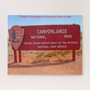 Canyonlands National Park Utah. Christmas Greeting Jigsaw Puzzle