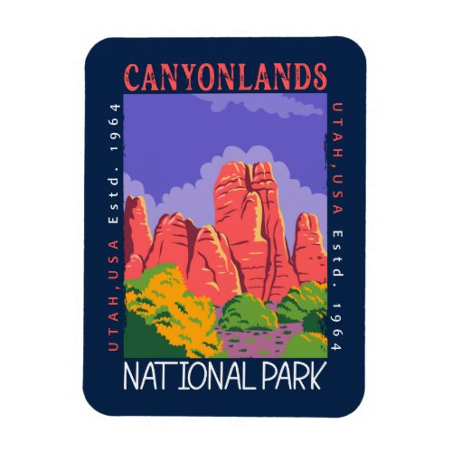 Canyonlands National Park Utah Distressed Magnet