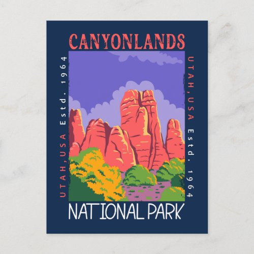 Canyonlands National Park Utah Distressed Postcard