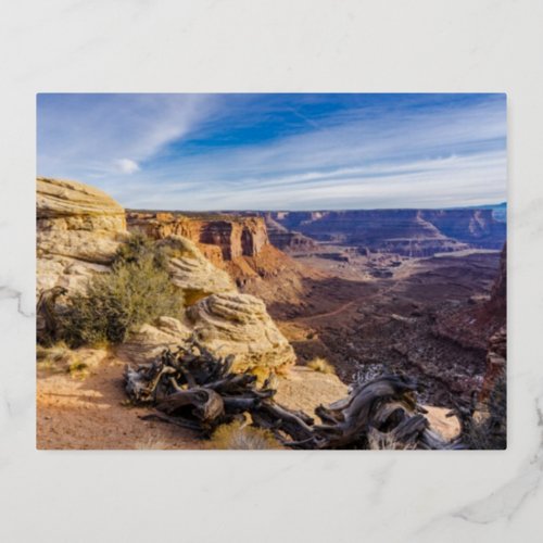 canyonlands_national_park_utah foil holiday postcard
