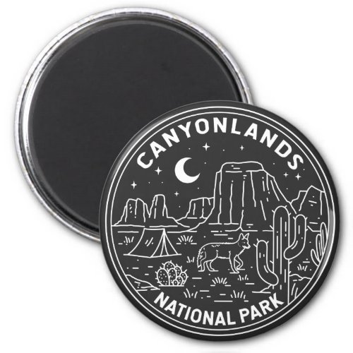 Canyonlands National Park Utah Monoline   Magnet