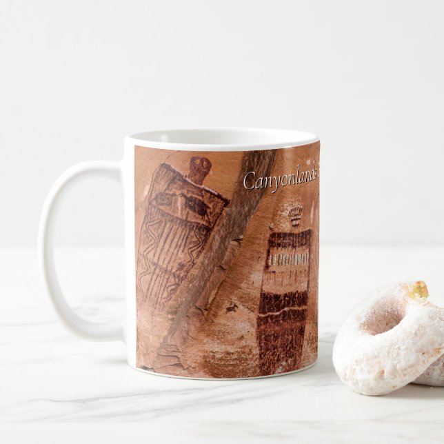 Canyonlands National Park Utah Pictograph  Coffee Mug (With Donut)