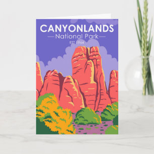 Canyonlands National Park Utah Vintage Card
