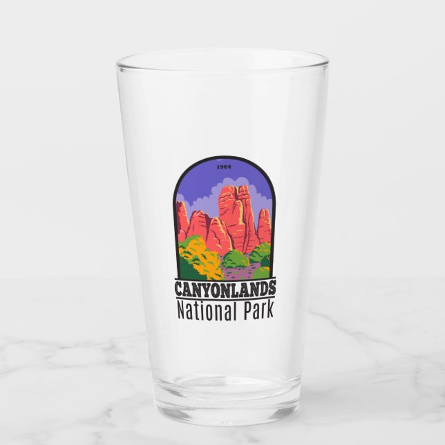 Canyonlands National Park Utah Vintage Glass (Front)