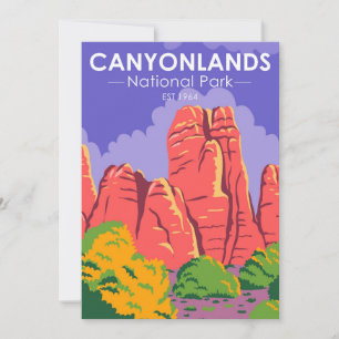 Canyonlands National Park Utah Vintage Holiday Card