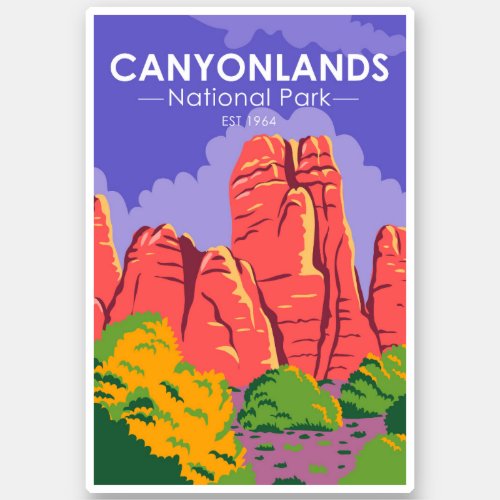 Canyonlands National Park Utah Vintage Sticker