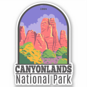 Canyonlands National Park Utah Vintage Sticker