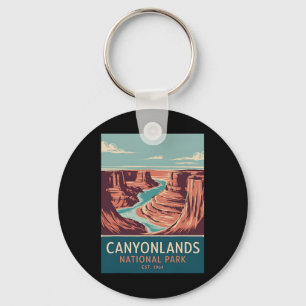 Canyonlands National Park Vintage Camping Hiking M Keychain