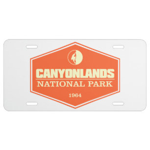 Canyonlands NP 3 License Plate