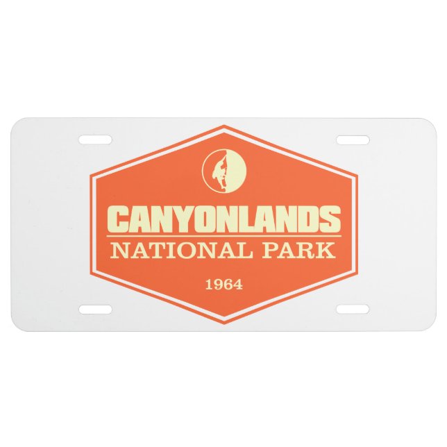 Canyonlands NP 3 License Plate (Front)
