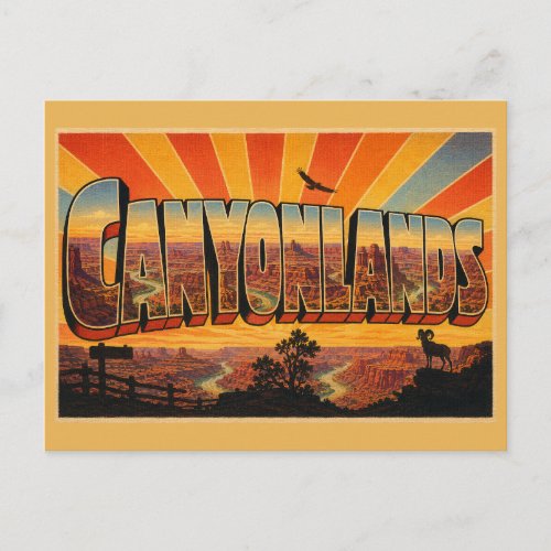 Canyonlands NP Confluence Overlook Rivers Art Postcard