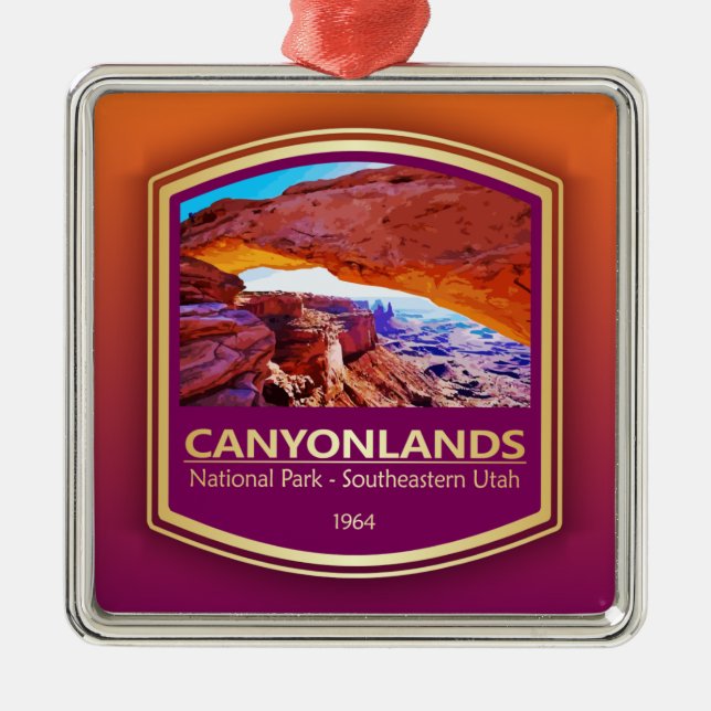 Canyonlands NP (PF1) Metal Ornament (Front)