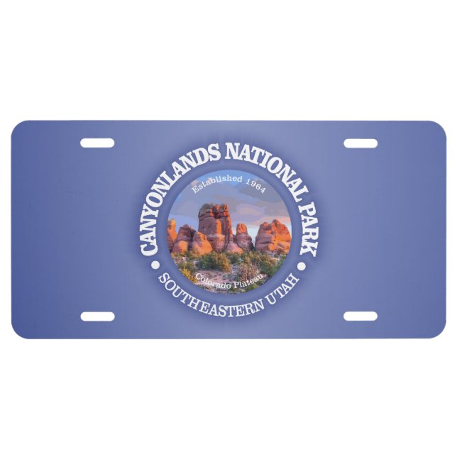 Canyonlands NP (rd)2 License Plate (Front)