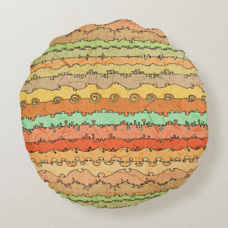 Canyonlands Veldt Round Pillow