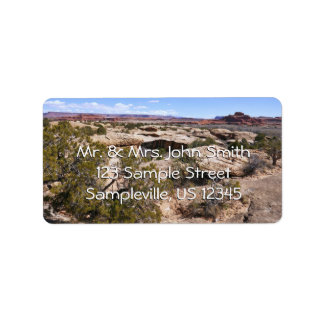 Canyonlands View from Cave Springs Trail Label