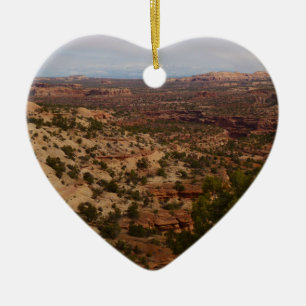 Canyonlands View from Neck Springs Trail Ceramic Ornament