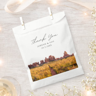 Canyonlands Wedding Personalized Photo Favor Bag