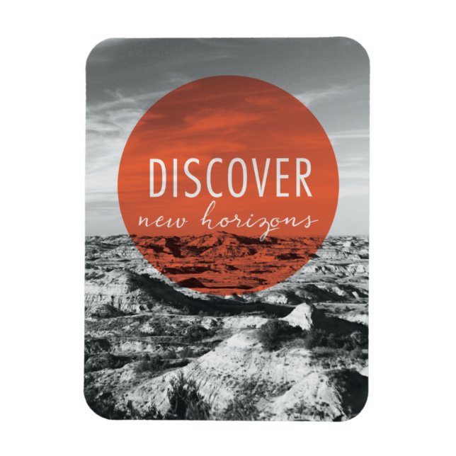 Canyons | Discover New Horizons Quote Magnet (Vertical)