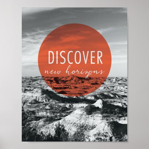 Canyons  Discover New Horizons Quote Poster