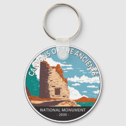 Canyons of the Ancients National Monument Circle  Keychain
