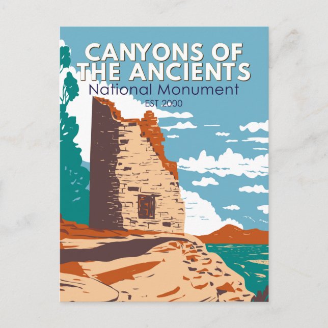 Canyons of the Ancients National Monument Colorado Postcard (Front)