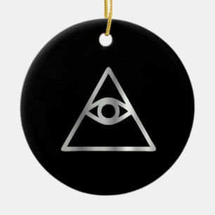 Cao dai Eye of Providence- Religious icon Ceramic Ornament