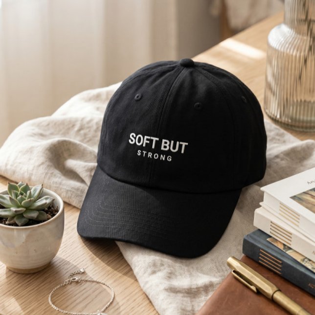Cap | Aesthetic White Typography Dad Hat (Creator Uploaded)