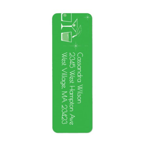 Cap and Cocktail Graduation Party Green Label