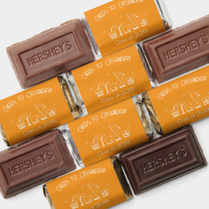 Cap and Cocktail Graduation Party Orange Hershey's Miniatures