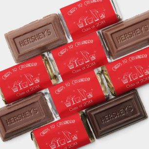 Cap and Cocktail Graduation Party Red Hershey's Miniatures