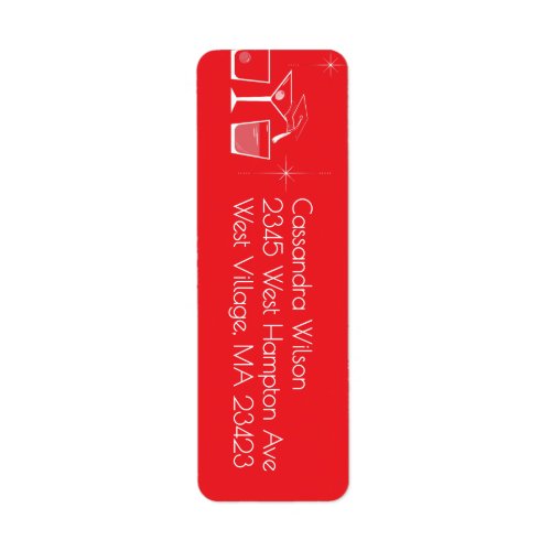 Cap and Cocktail Graduation Party Red Label