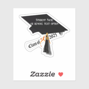 Cap and Diploma Class of 2025 Graduation Sticker