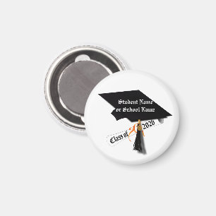 Cap and Diploma Class of 2026 Graduation Magnet