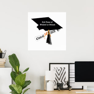 Cap and Diploma Class of 2026 Graduation Poster