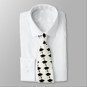 Cap and Diploma Class of 2027 Graduation Neck Tie