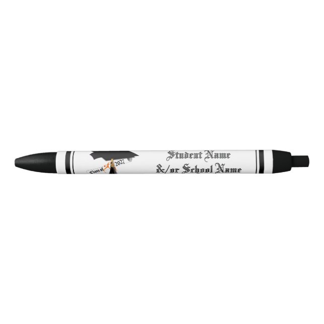 Cap and Diploma Class of 2027 Graduation  Pen (Front)