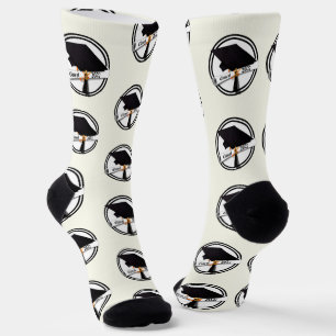 Cap and Diploma Class of 2027 Graduation Socks