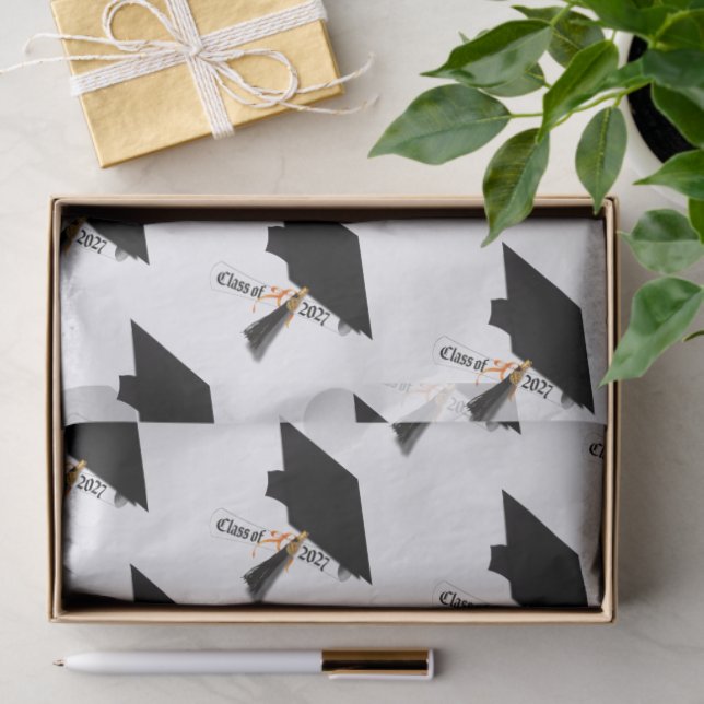Cap and Diploma Class of 2027 Graduation Tissue Paper (Gift)