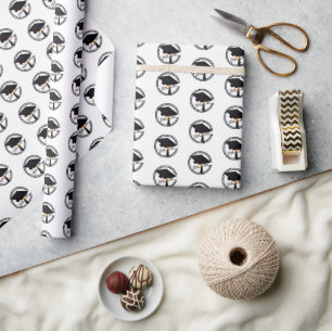 Cap and Diploma Class of 2027 Graduation Wrapping Paper
