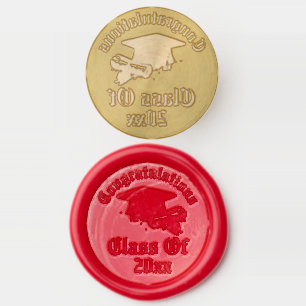Cap And Diploma Graduation Class Wax Seal Stamp
