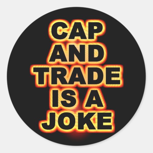 Cap And Trade Classic Round Sticker