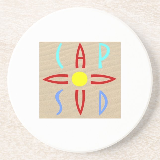 Cap au Sud Drink Coaster (Front)