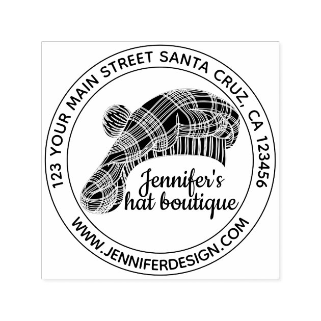 Cap Boutique Custom Hat Self-inking Stamp