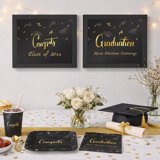 Cap & Confetti Graduation Wall Art Sets (Creator Uploaded)