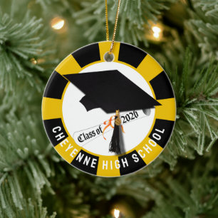 Cap Diploma Class of 2026 Photo Graduation Ceramic Ornament