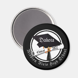 Cap Diploma Class of 2027 Graduation Magnet