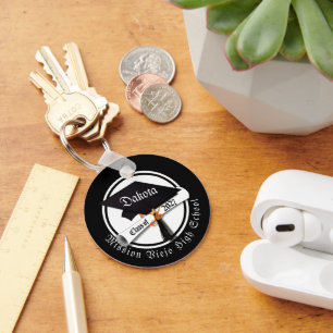 Cap Diploma Class of 2027 Photo Graduation Keychain