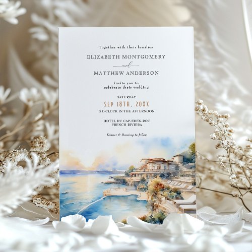 CAP_EDEN_ROC French Riviera Wedding Invitation