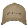 Cap: Euler's identity embroidered, large Embroidered Baseball Hat