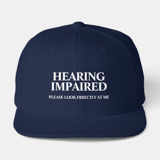 Cap for the Deaf or Hard of Hearing (Front)